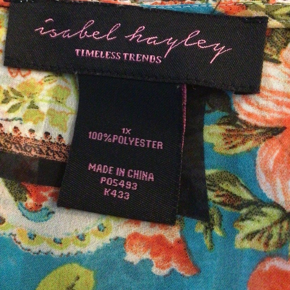 Isabel Hayley Sheer Floral Boho Blouse - Picture 9 of 10